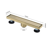 12 Inches Linear Shower Drain, Included Hair Strainer and Leveling Feet W2287P151508