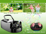 Bubble Maker Automatic Bubble Blower Portable Bubble Blowing Machine with 2 Speeds Handle 3000-4000 91187611