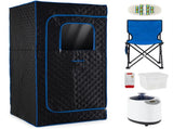 Extra-Large Home Sauna Tent with Foldable Chair - 220lbs Capacity, 360&deg All-Round Steam, 99637798