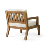 Outdoor Acacia Wood Patio Club Chair, Patio Furniture,Waterproof Thick Cushion Deep Seating for 70787.00BGE