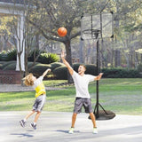Portable Basketball Hoop Adjustable 7.5ft - 9.2ft with 32 Inch Backboard for Youth Adults Indoor 56980136
