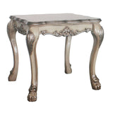 Vintage Bone White Square End Table B062P189088