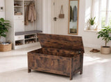 Retro Wooden Kids Storage Bench & Toy Box Chest, Large Storage Cabinet with Safety Hinge, for 61769802