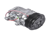 A/C Compressor with 6-Groove Pulley Replacement for Sanden SD7 Style Serpentine Belt Mini HC5005C 83040301