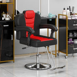 ZNTS Classic Reclining barber Chair Salon Chair for Hair Stylist with Heavy Duty Hydraulic Pump, 360&deg; 96832747