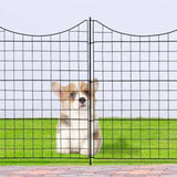 5 Panels Metal Decorative Garden Fence 36", No Dig Animal Dog Barrier, Garden Temporary 88338050