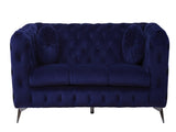 Atronia Blue Velvet Sofa B2726P317195