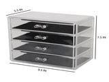Acrylic 4 Tier Cosmetic and Jewelry Drawer Chest 52059604