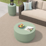 ZNTS 15.72-inch H-barrel coffee table, Nordic style, simple design, suitable for indoor and outdoor use, W1781P211085