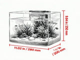 Self-Cleaning Fish Tank Aquarium, Fishbowl for Freshwater & Saltwater Fish, Home, Office & Pet 55042065