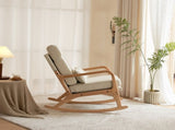 100*65*101cm High Back Belt Waist Pillow Log Color Solid Wood Armrest Backrest Seat Frame Iron Frame 98571853