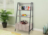 4 Tier Bookcase Bookshelf with Cabinet for Bedroom, Living Room, Office 31274658