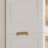 Portable Wardrobe Closet Storage Organizer for Clothes,Clothes Dresser,12 Magnetic Doors-12 Cubes & W2699P184784