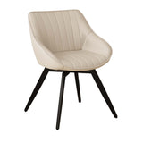 A set of 2 dining chairs, medieval modern kitchen dining chair, PU decorative chairs with black 07648211