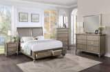 Luxury Classic Antique Silver / Champagne Finish 1pc Chest of Drawers Storage Space Bedroom B011P211032