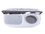 Compact Twin Tub with Built-in Drain Pump XPB35-188S 14.3lbs Semi-automatic Gray Cover 11490981