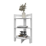 Gisela Corner Shelf With Three Shelves,White B128P237170
