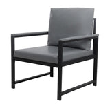 ZNTS Lounge, living room, office or the reception area PVC leather accent arm chair with Extra thick W1359P194177