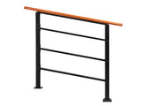 Handrails for Outdoor Steps, Wrought Iron Solid Wood Hand Railing for Concrete Steps, Porch Steps, 57461592
