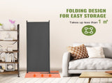 4-Panel Room Divider, Foldable Privacy Shields, Cloth Segregation Screens for Workspace, Sleeping 07449044