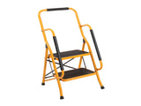 Iron 2-step ladder with handrails ginger 79042191