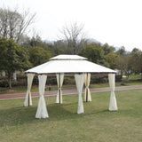 13x10 Outdoor Patio Gazebo Canopy Tent With Ventilated Double Roof And Mosquito net W419P282064