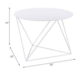 Epidia White color Display & Utility Accent Table B2726P243242
