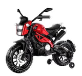 ZNTS Electric Motorcycle for Kids, kids ride on motorcycle, 12V Electric Dirt Bike with Training Wheels, W1760P160464