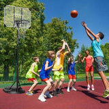 ZNTS Portable Basketball Hoop System Stand Height Adjustable 7.5ft - 9.2ft with 32 Inch Backboard and 40398292