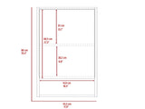 Modesto Medicine Cabinet, One Open Shelf, Mirrored Cabinet With Two Interior Shelves B128P148754