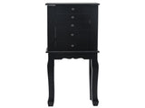 Standing Jewelry Armoire with Mirror, 5 Drawers & 6 Necklace Hooks, Jewelry Cabinet Chest with Top 54277669