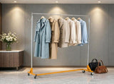 Z Rack Industrial Grade 3 Pack, Height Adjustable Rolling Z Base Garment Rack, Clothing Rack with 23003964