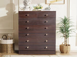 Modern Simple 7-Drawer Dresser Brown 01434832