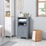 ZNTS Bathroom Storage Cabinet-Dark Grey （Prohibited by WalMart） 59604507