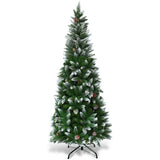 5 Feet Artificial Christmas Tree with Pine Cones 70561720