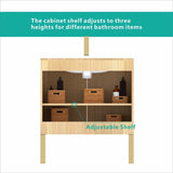 U093-Dalia30F-107 30" Freestanding & Wall Mounted Light Wood Bathroom Vanity with Ceramic Sink , W1865P207292