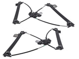 Front Left Right Window Regulator with Motor Fit for 2016-2024 Tesla Model X Sport Utility 2Pcs 14117408