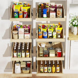 Pull Out Cabinet Organizer High Drawer 16" W x 21" D Hard Close Wood Slide Out Shelves Cabinet T3210P277232