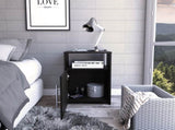 Black Wengue 1-Shelf Nightstand B06280043