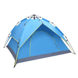 ZNTS 2-3 Person Double-Deck Tow-Door Hydraulic Automatic Tent Free Build Outdoor Tent Blue 17291285