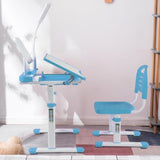 Desk for Kids Desk and Chair Set Kids Art Desk Drafting Table Desk Set with Adjustable Height, 60341653