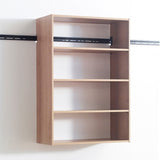 Devi Oak Wall Mounted Wood Closet System B040P311958