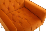 Modern Accent Chair with Ottoman, Comfy Armchair for Living Room, Bedroom, Apartment, Office W136192191