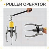 ZNTS 10 Ton Hydraulic Gear Puller, Adjustable 2 or 3 Jaws Bearing Hub Separator, for Pulling Hubs, Gears, 73372971