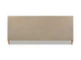Haley Upholstered Cane-Back Platform Bed, King, Antique White Polyester B2719P238202