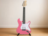 KST Stylish H-S-S Pickup Electric Guitar Kit with 5W AMP Bag Guitar Strap Strings rose red 24387924