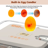 56 Egg Incubator with Automatic Turning & Humidity Control Digital Poultry Hatcher for Chicken, 54801353