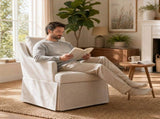 Upholstered Dining Chairs Set of 1, Modern Kitchen Chair Dining Room Chair with 4 Casters, Linen W3916P552438