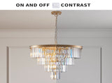 (Same as W1340P188544/L5007-600-G) 24" Contemporary Crystal Moderns Crystal Ceiling W1340P189318