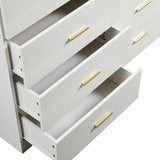 ZNTS Modern White 8-Drawer Dresser for Bedroom - Ample Storage Wide Chest of Drawers, Sturdy & Safe W1785P201163